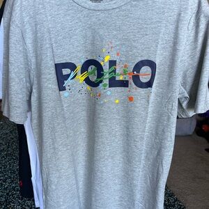 Polo by Ralph Lauren Gray Graphic Tee